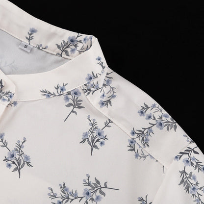 Floral Patterned Shirt and Short Set